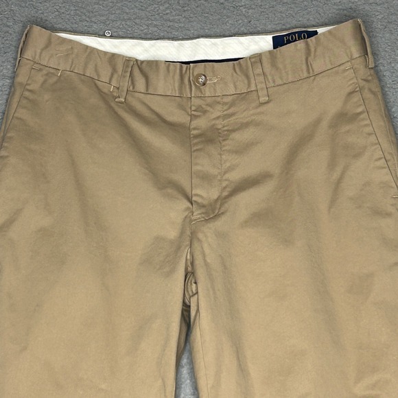Polo Ralph Lauren Khaki Chino Pants Mens Size 30x32 Stretch Classic Fit Preppy - Picture 6 of 15
